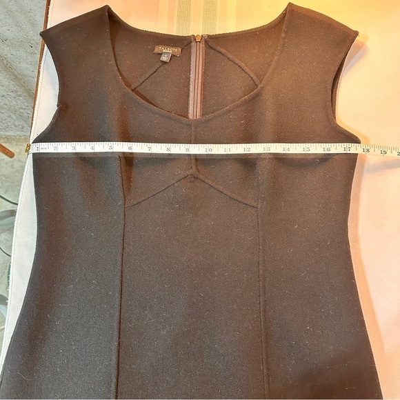 Talbots black wool dress size 4 sleeveless midi warm cozy soft stretchy stretch - Picture 6 of 11